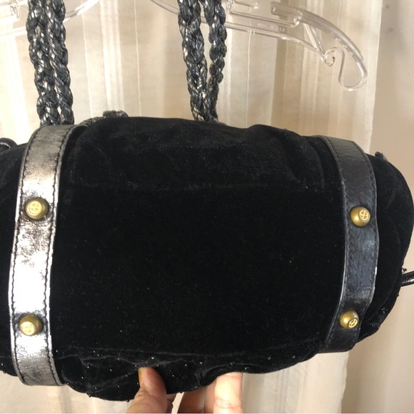 Francesco Biasia velvet beaded shoulder bag - Picture 4 of 8
